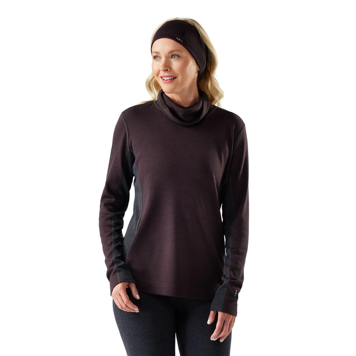 Smartwool W Thermal Merino Mock Neck Baselayer Mink