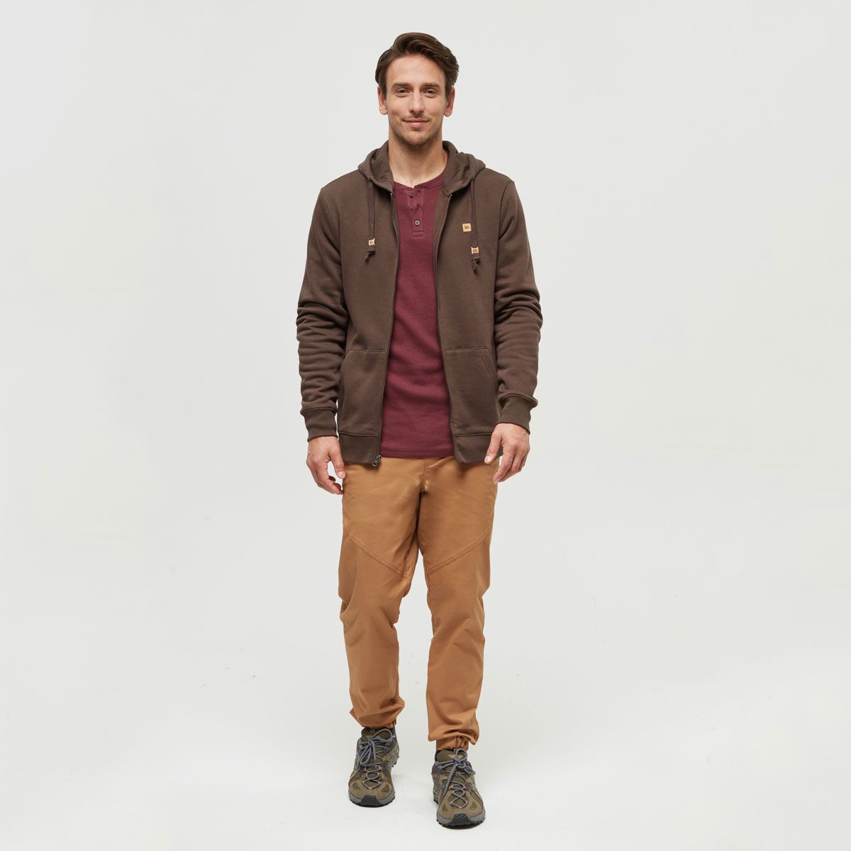 tentree M Reynard Zip Hoodie Kona