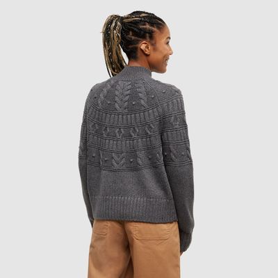 tentree W Colson Sweater Dark Grey Heather