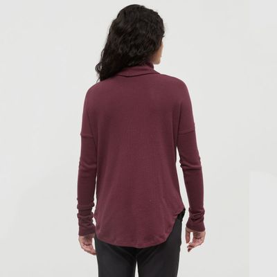 tentree W Highwood Turtleneck Burgundy