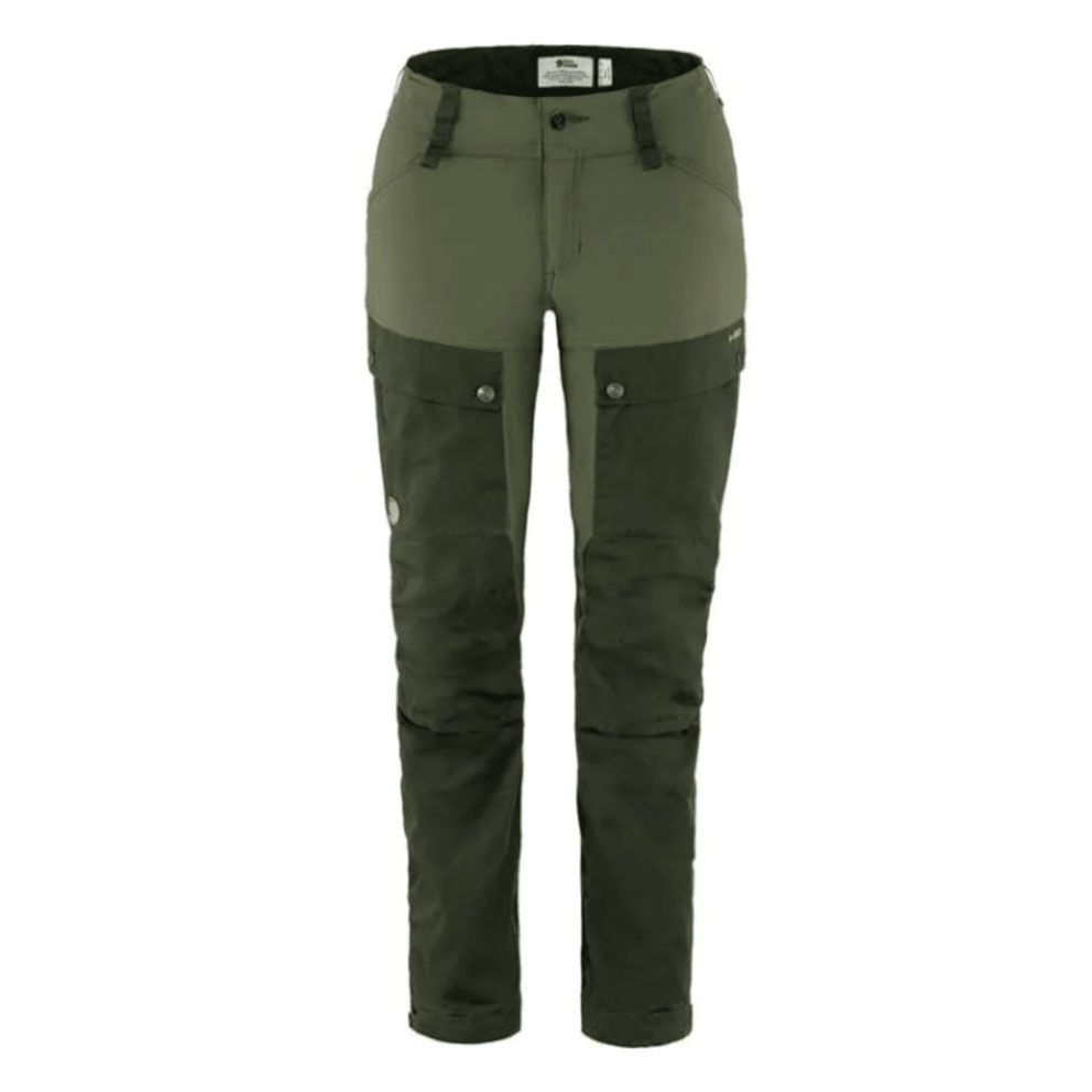 Fjallraven W Keb Trousers Curved Forest-Laurel