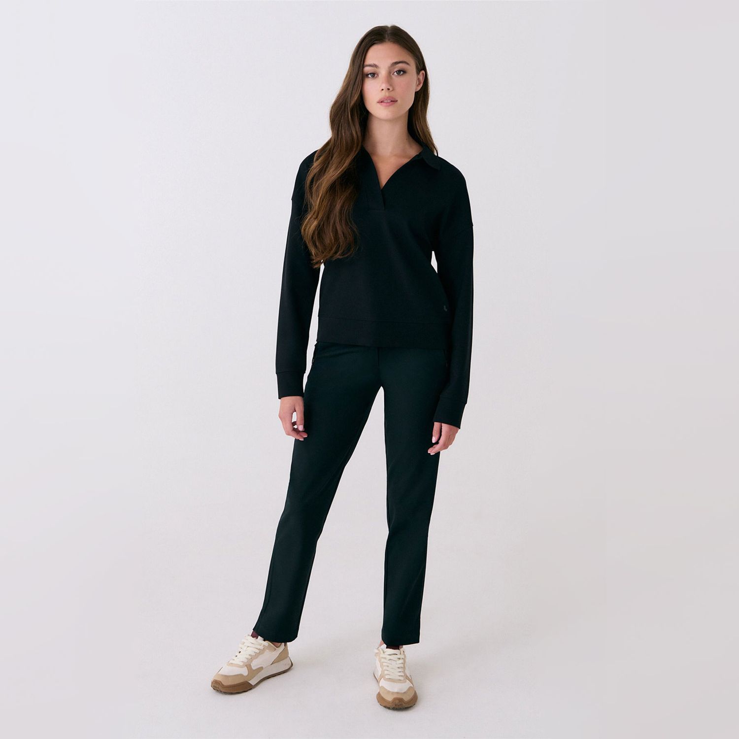 Lole Mindset Polo Top - Black