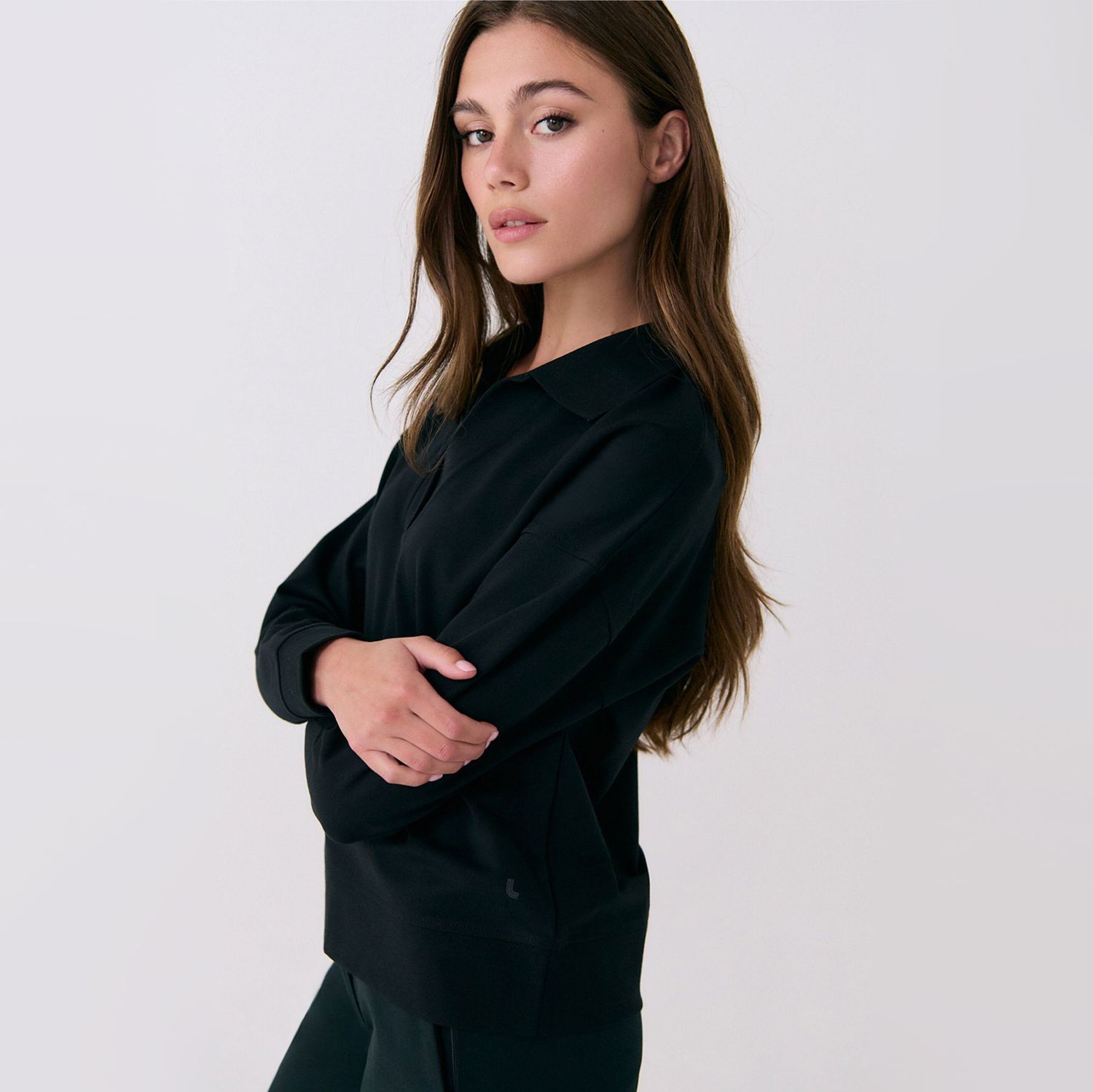 Lole Mindset Polo Top - Black