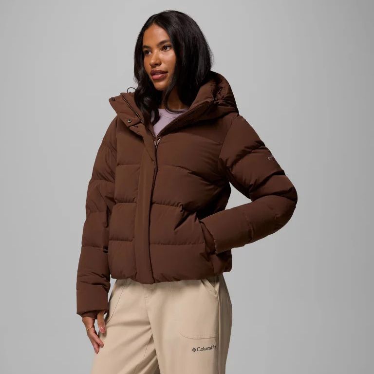 Columbia W Amaze Puff Hooded Jacket Tobacco