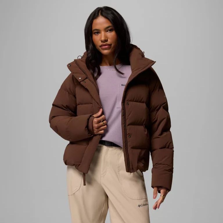 Columbia W Amaze Puff Hooded Jacket Tobacco