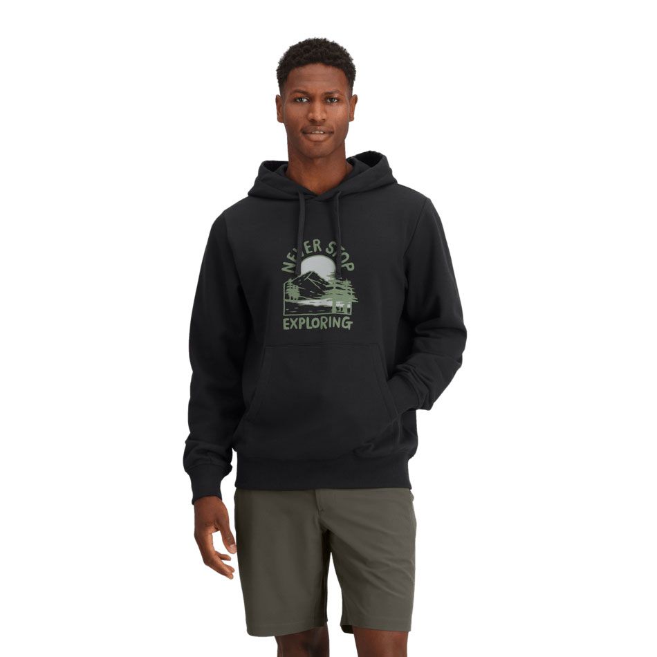 The North Face M Outdoor Graphic Hoodie Black