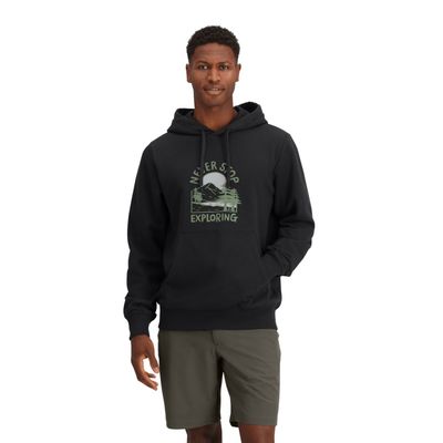 The North Face M Outdoor Graphic Hoodie Black The North Face M Outdoor Graphic Hoodie Black