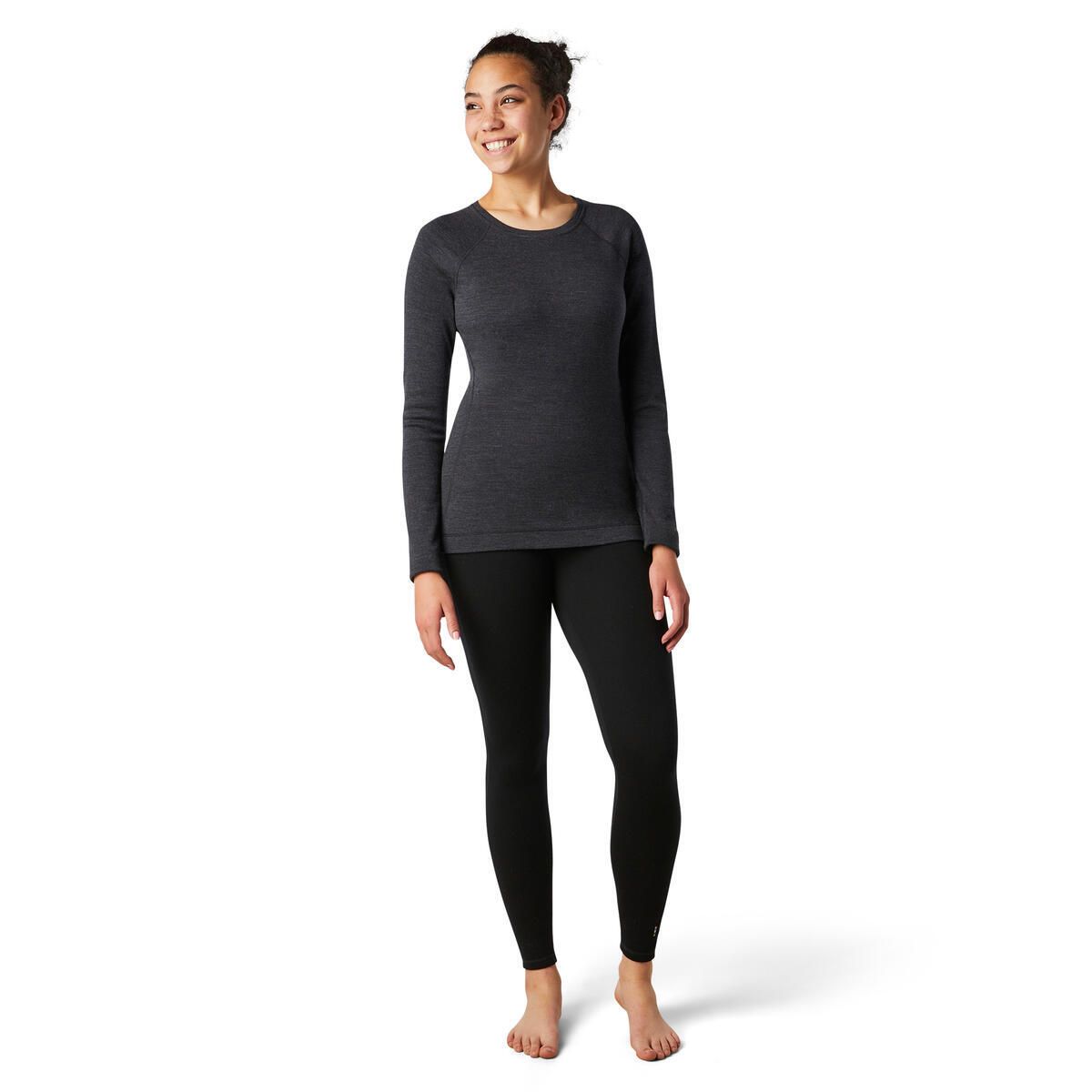 Smartwool W Thermal Merino Baselayer Crew Charcoal