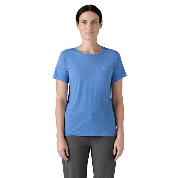 Patagonia W Cap Cool Daily Shirt Swelldrifter: Blue