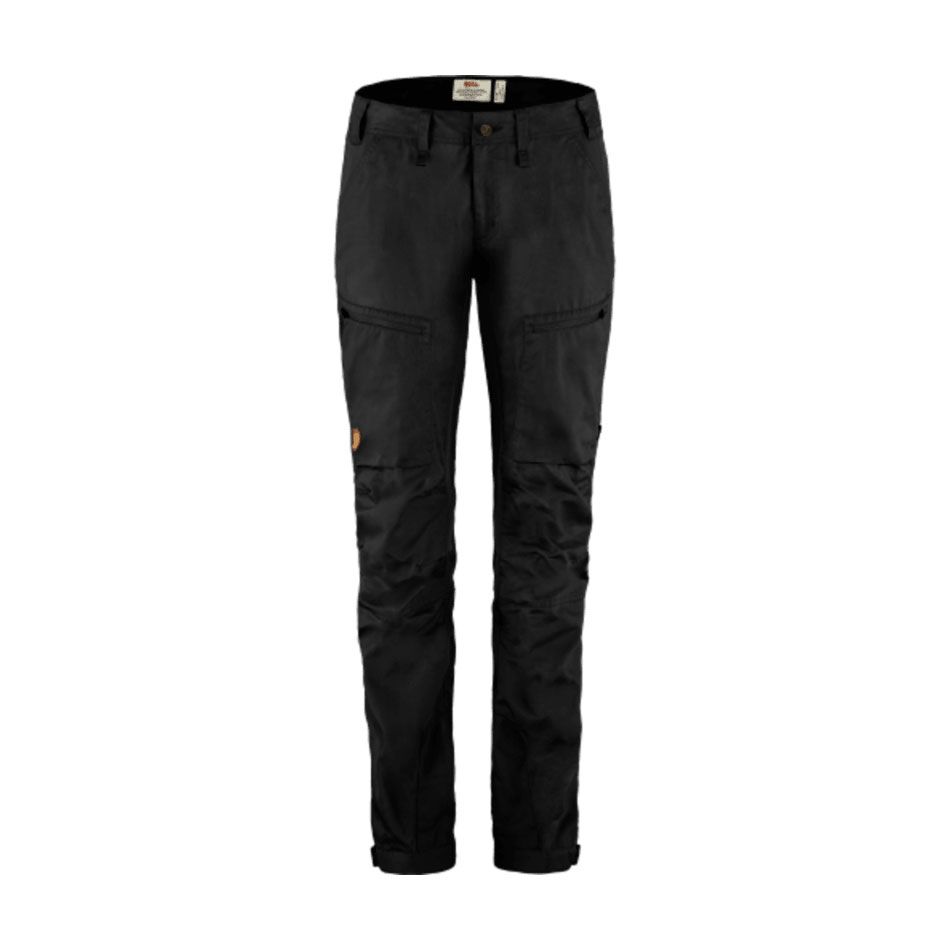 Fjallraven W Abisko Lite Trekking Trousers - Black 