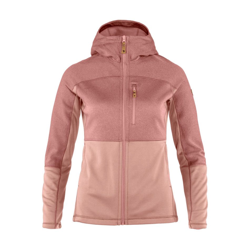 Fjallraven W Abisko Trail Fleece Chalk Rose-Dusty Rose