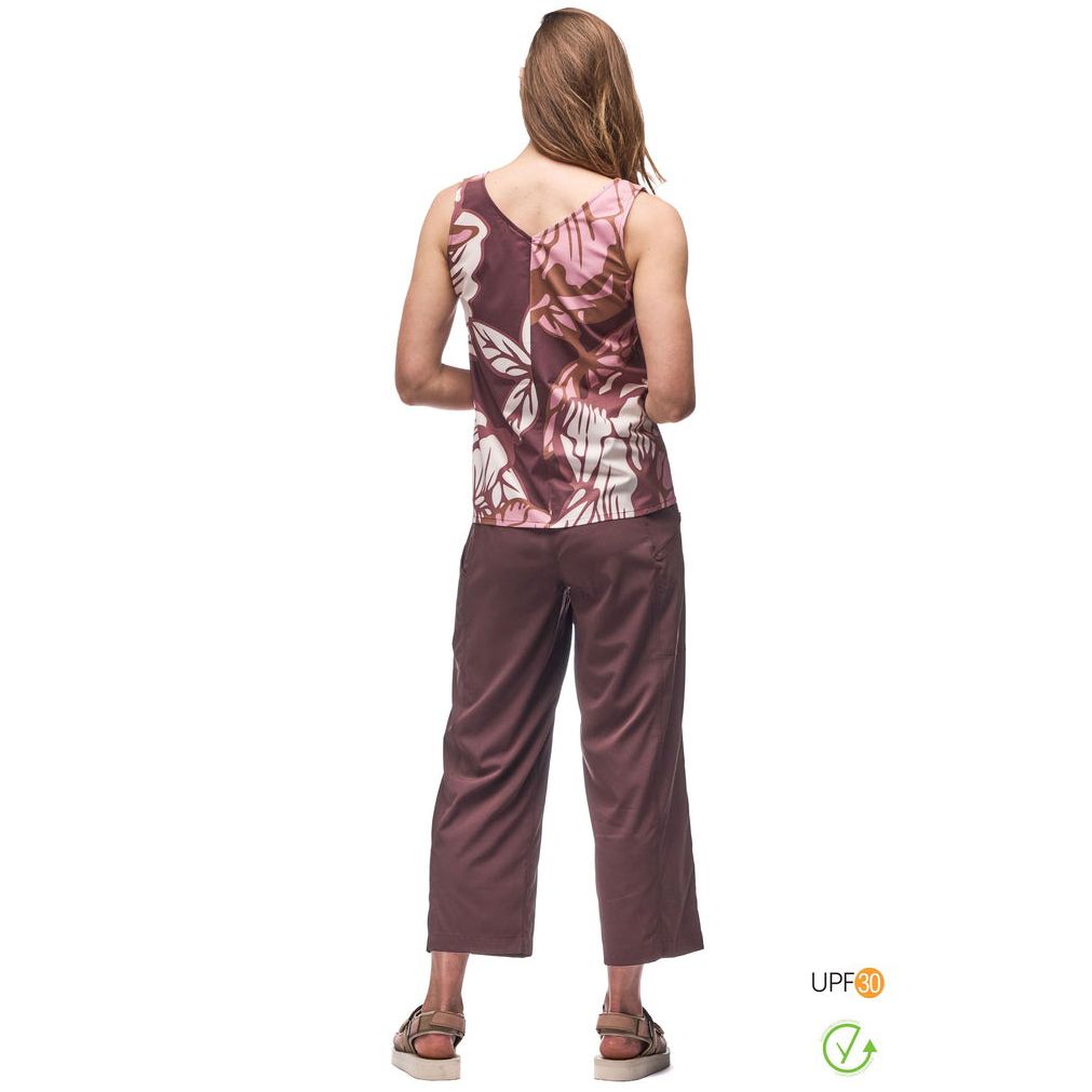 Indyeva Halka II Sleeveless Shirt Burgundy Piwonia