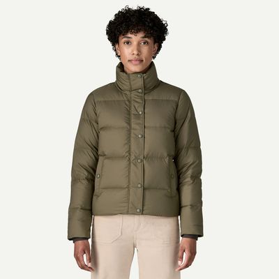 Patagonia W Silent Down Jkt Basin Green