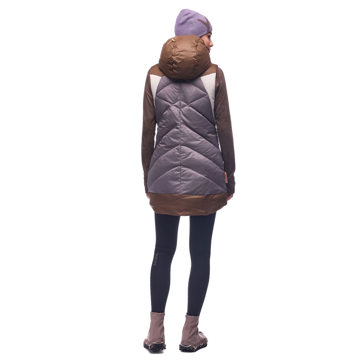 Indyeva Selimut Full Zip Vest Moorland / Dusty Lilac