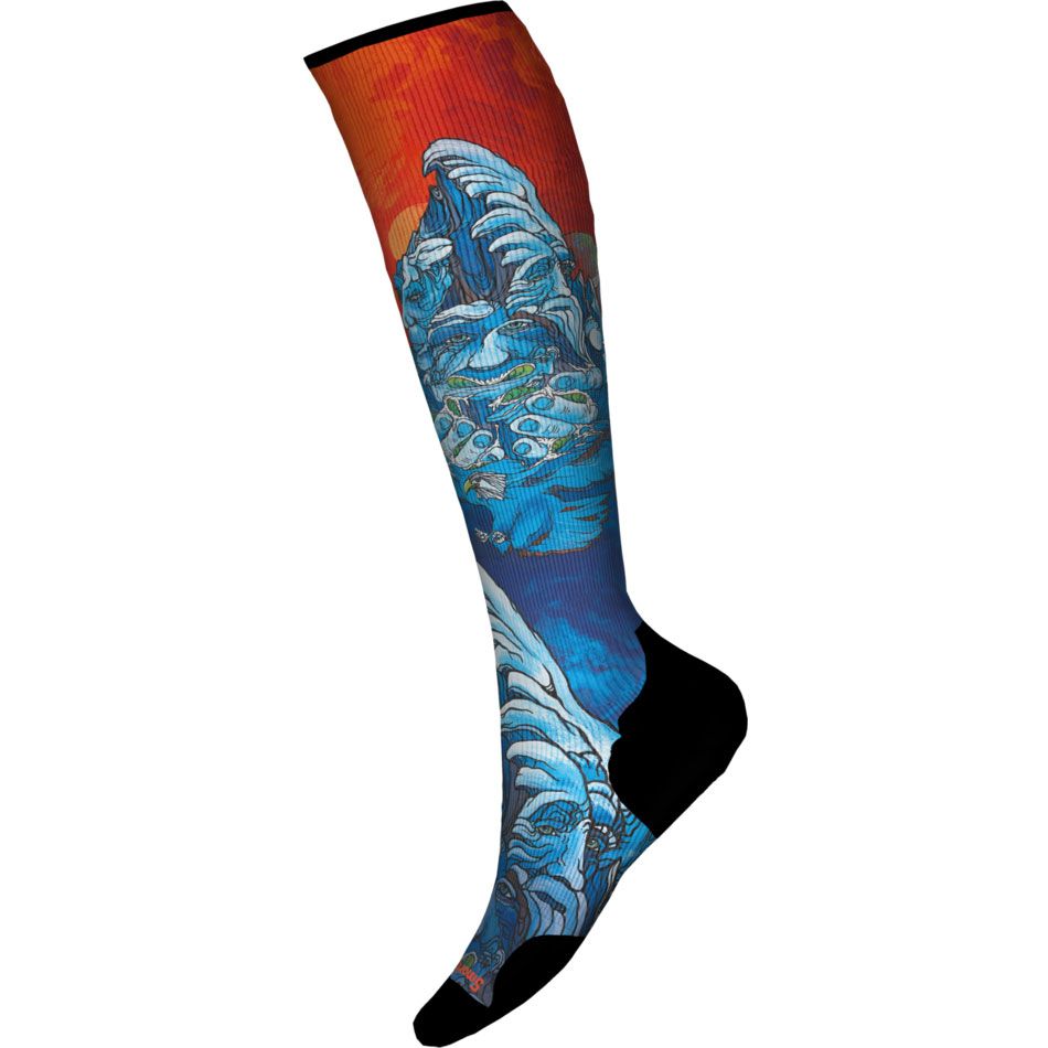 Smartwool Ski Targ Cush Winter Haze OTC Socks Navy