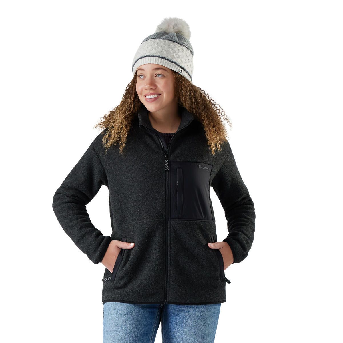 Smartwool W Second Cut Fleece Jacket Charcoal