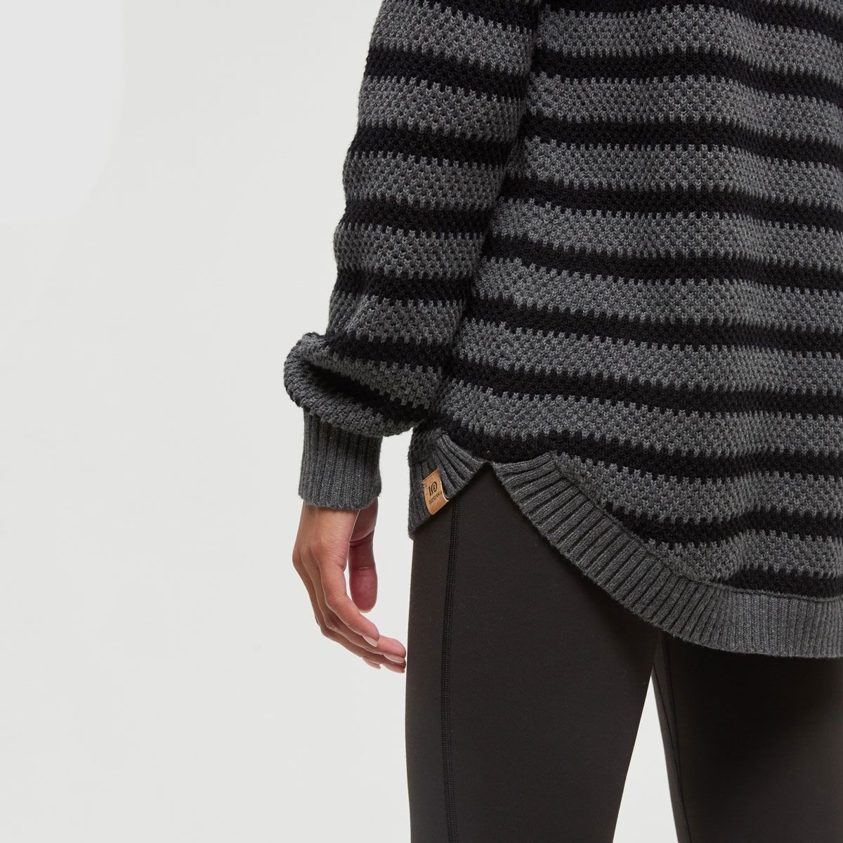 tentree W Broughton Sweater Meteorite Stripe