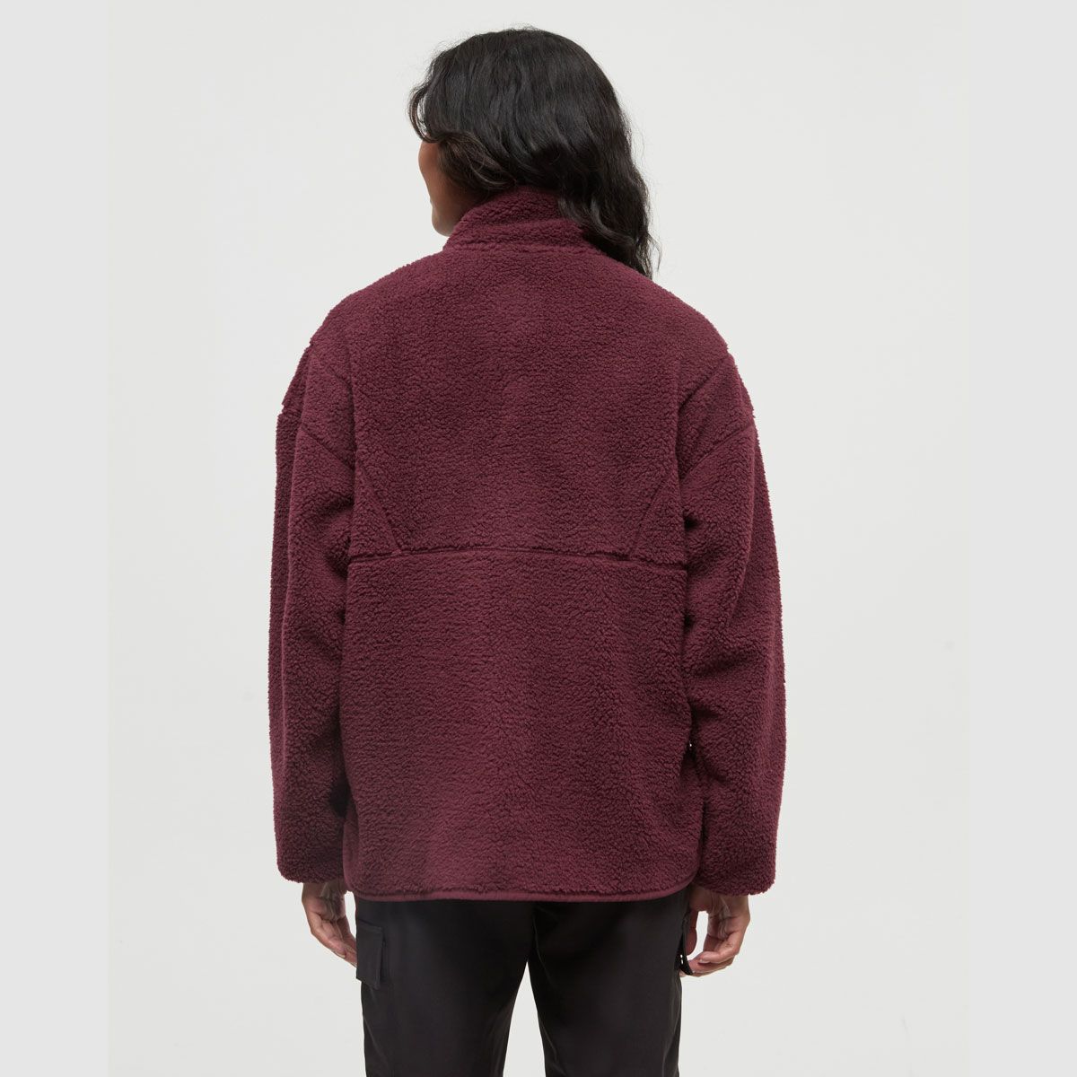 tentree W Kincaid Full Snap Burgundy/Burgundy