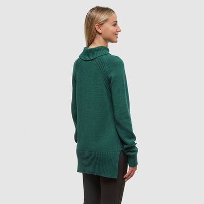 tentree W Spokane Sweater Forest Pine Heather