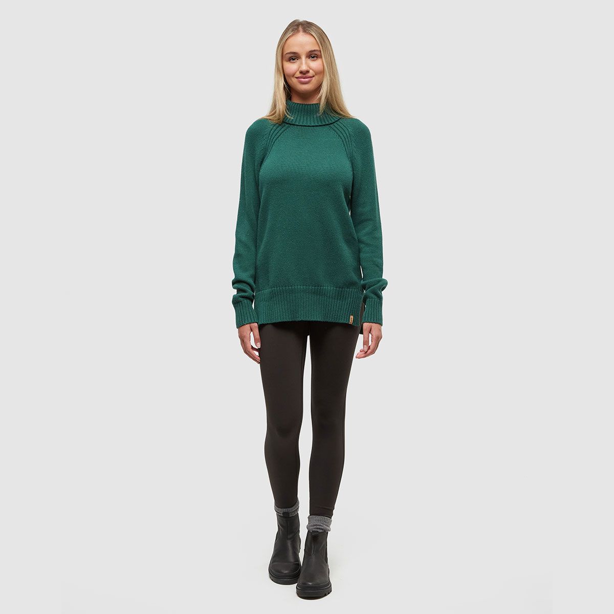 tentree W Spokane Sweater Forest Pine Heather