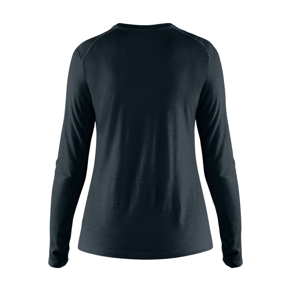 Fjallraven W Abisko Wool LS Dark Navy