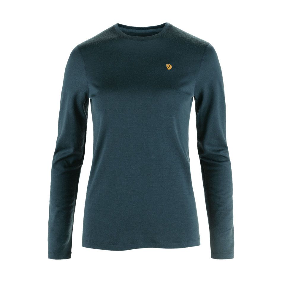 Fjallraven W Bergtagen Merino 190 LS MTN Blue