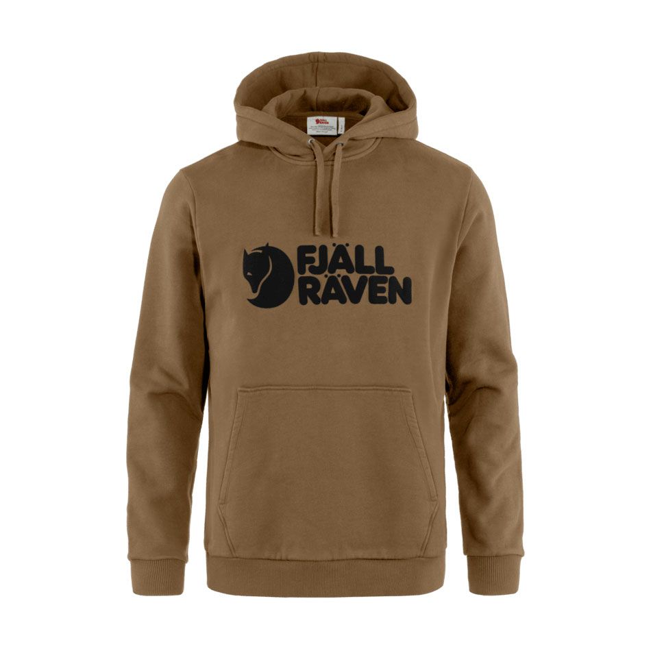 Fjallraven M Logo Hoodie Wood Brown