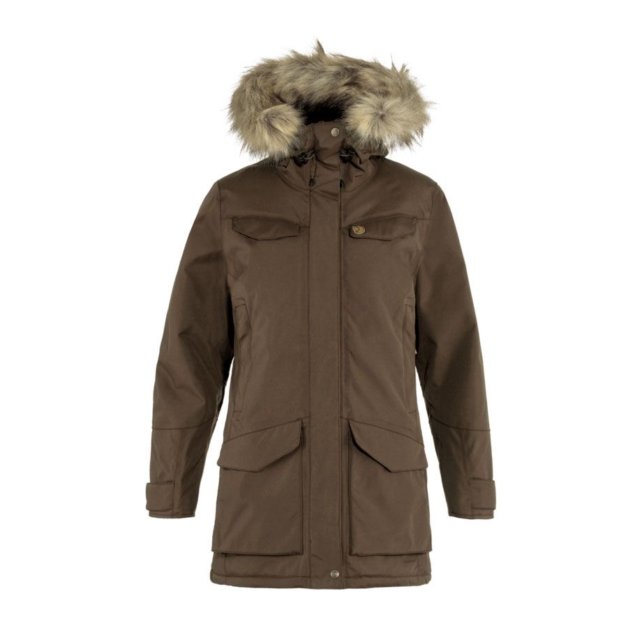 Fjallraven W Nuuk Parka Dark Oak