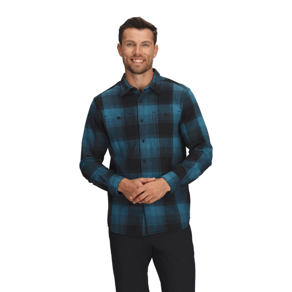 The North Face M Arroyo LW Flannel Shirt-Plaid Dusk Blue