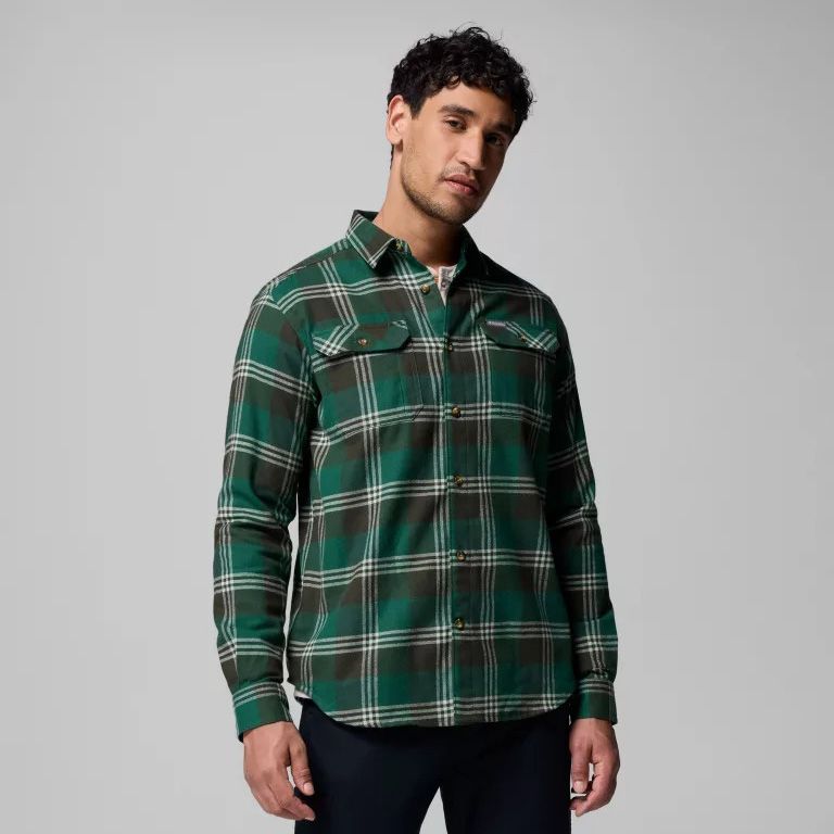Columbia M Flare Gun Stretch Flannel Rain Forest