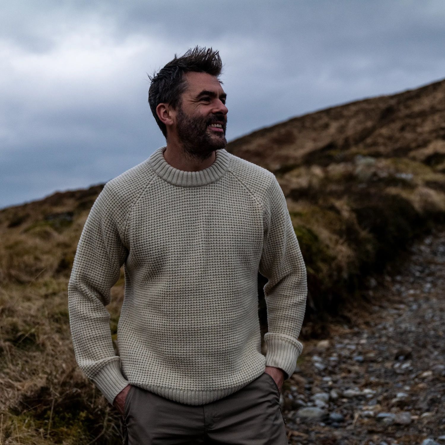 Fjallraven M Övik Waffle Knit Grey