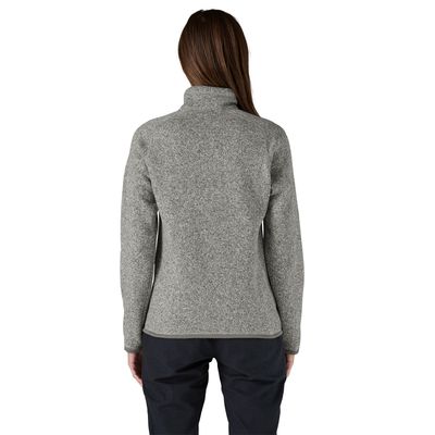 Patagonia W Better Sweater 1/4 Zip Birch White
