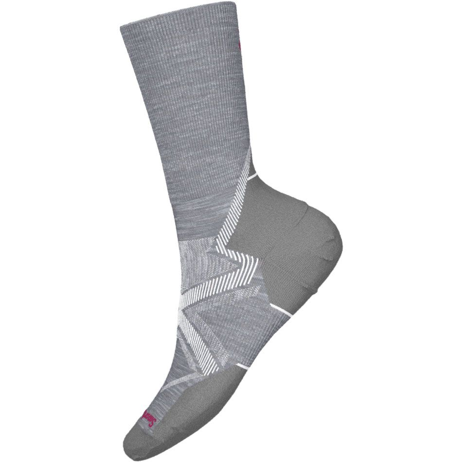 Smartwool W Run Cold Weather Target Cush Crew Gray- White
