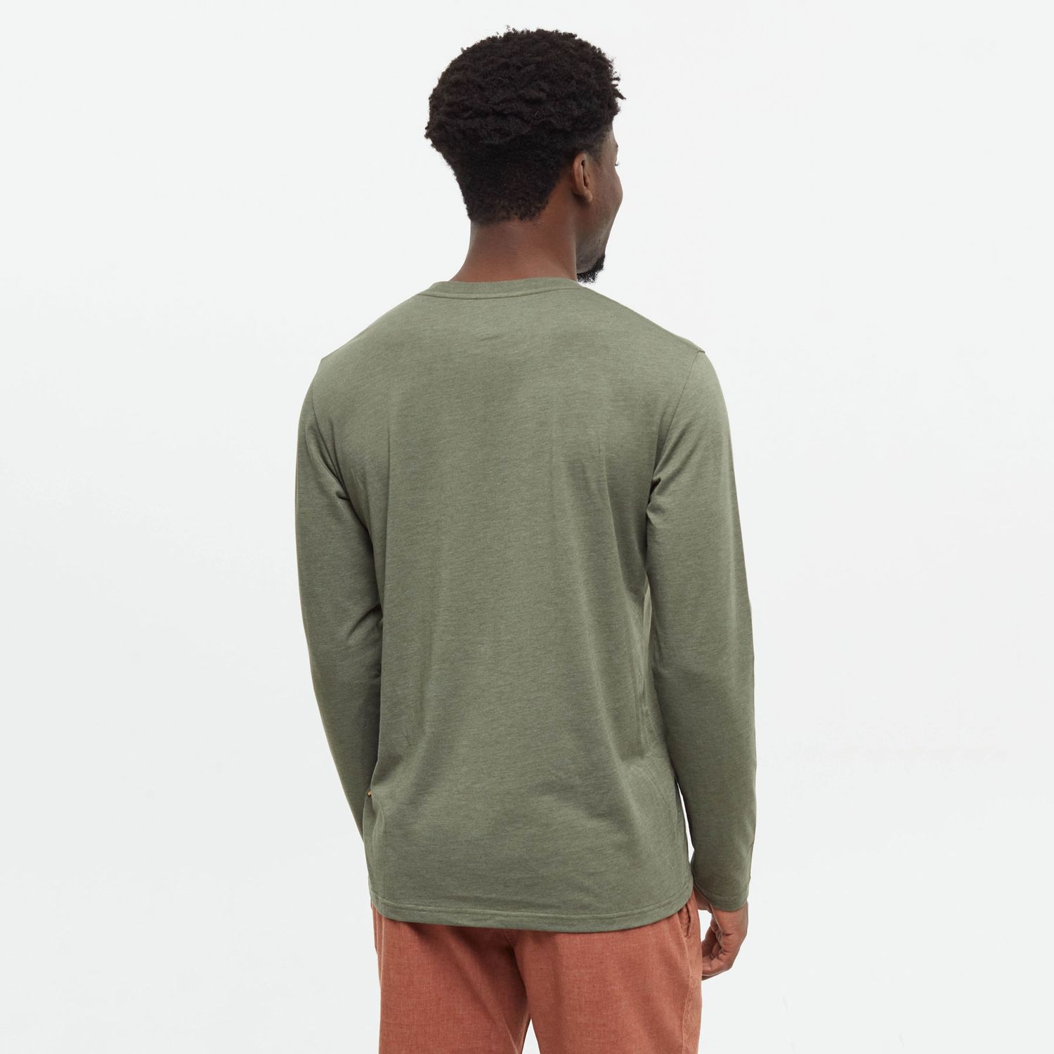 tentree M Baker Longsleeve Olive Heather