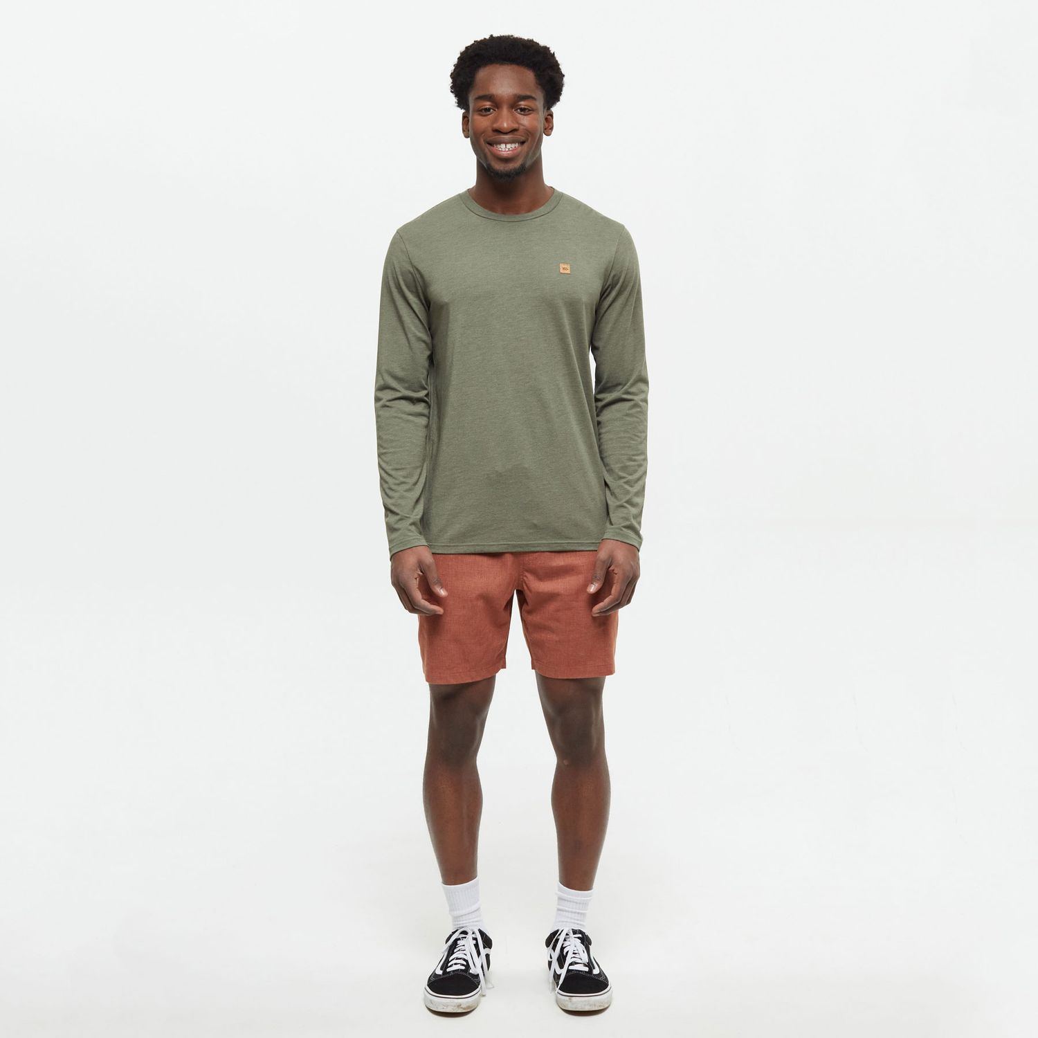 tentree M Baker Longsleeve Olive Heather