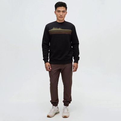 tentree M Retro TreeLine Crew Meteorite