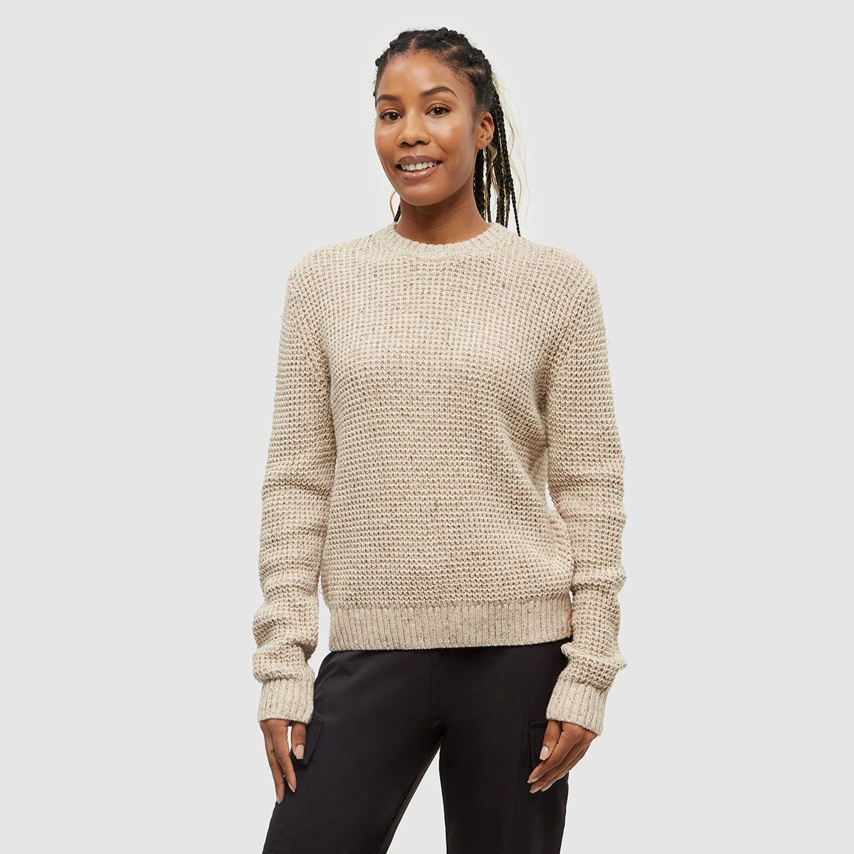 tentree W Morrell Sweater Warm Oak Nep