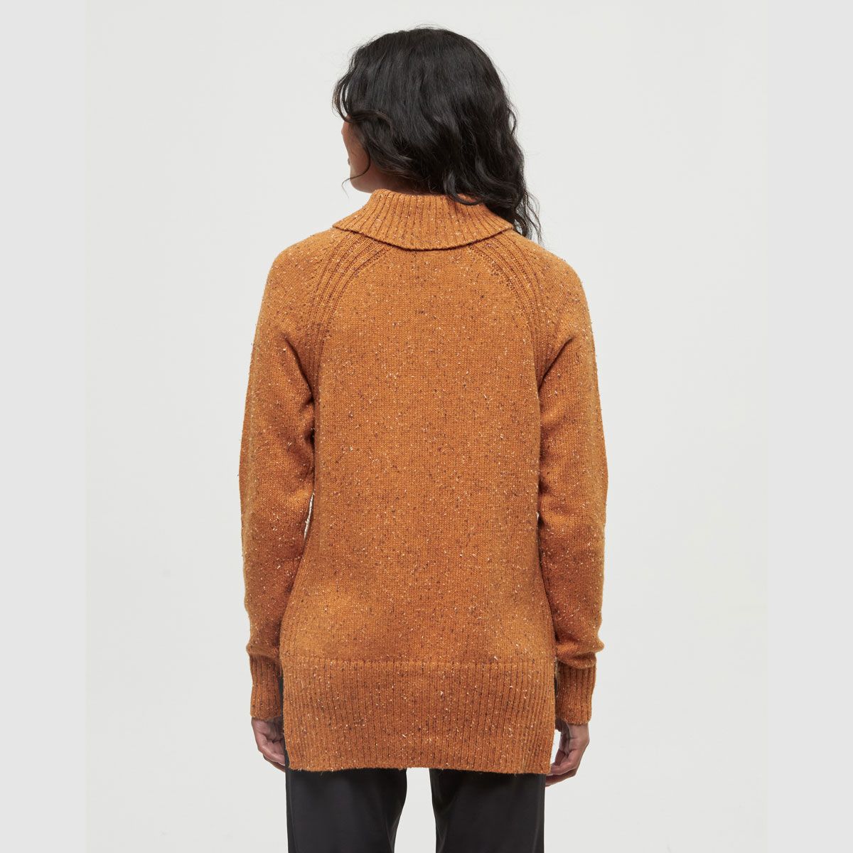 tentree W Spokane Nep Sweater Burnt Caramel Nep