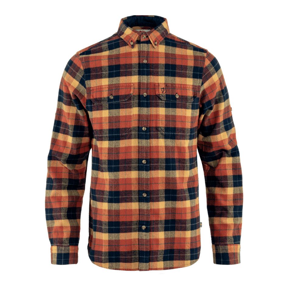 Fjallraven M Singi Heavy Flannel Shirt Autumn - Navy