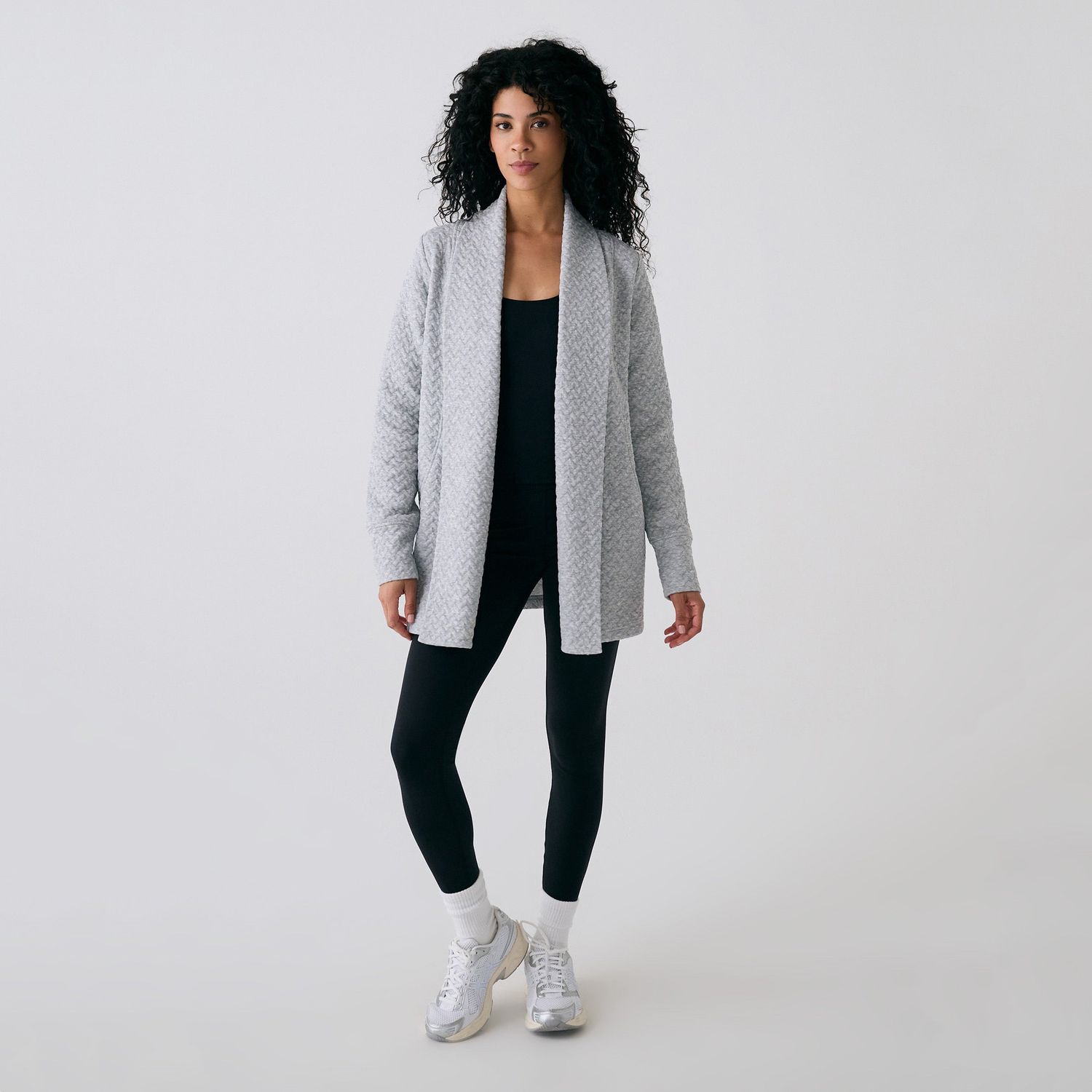 Lole Clover Cardigan - Light Grey Heather