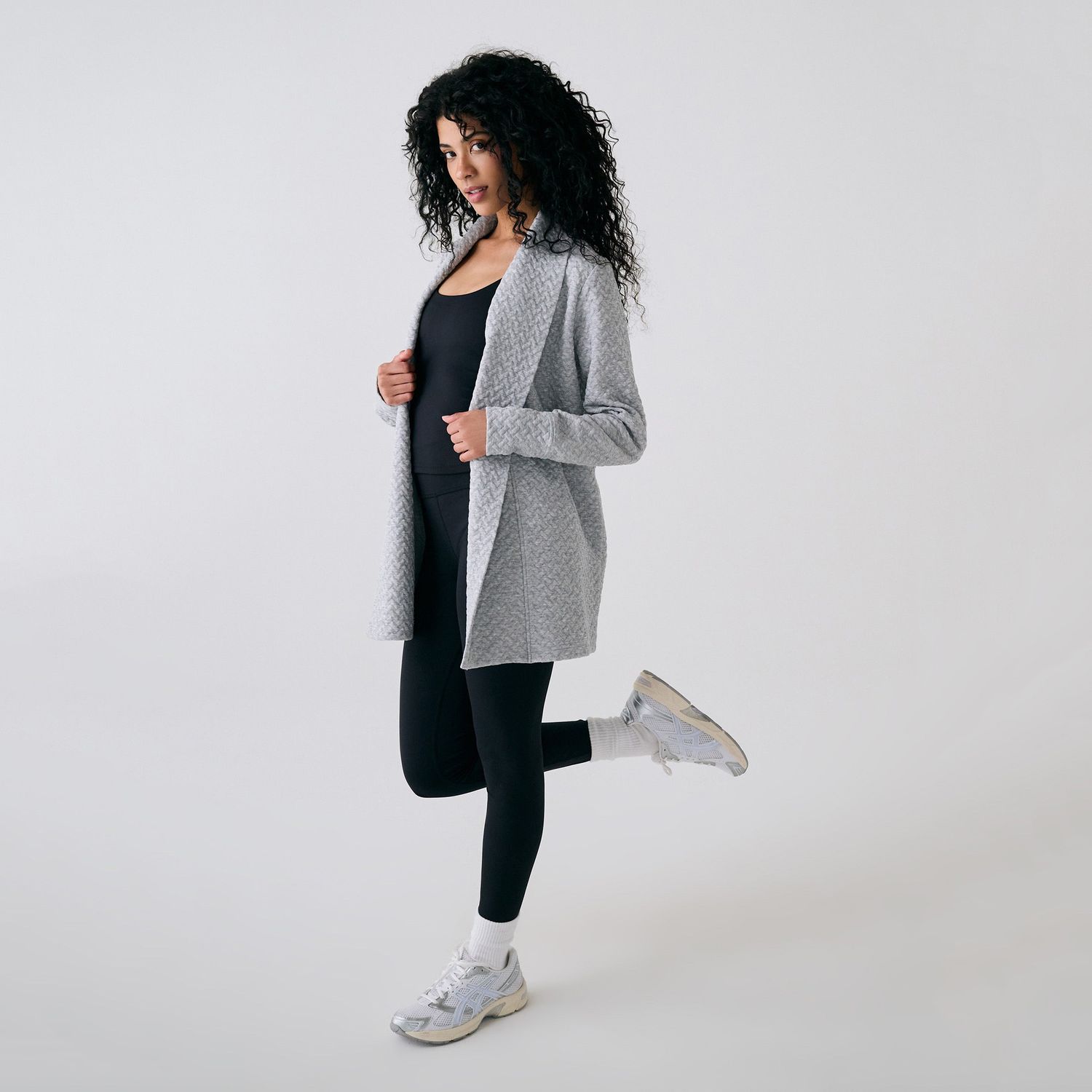 Lole Clover Cardigan - Light Grey Heather