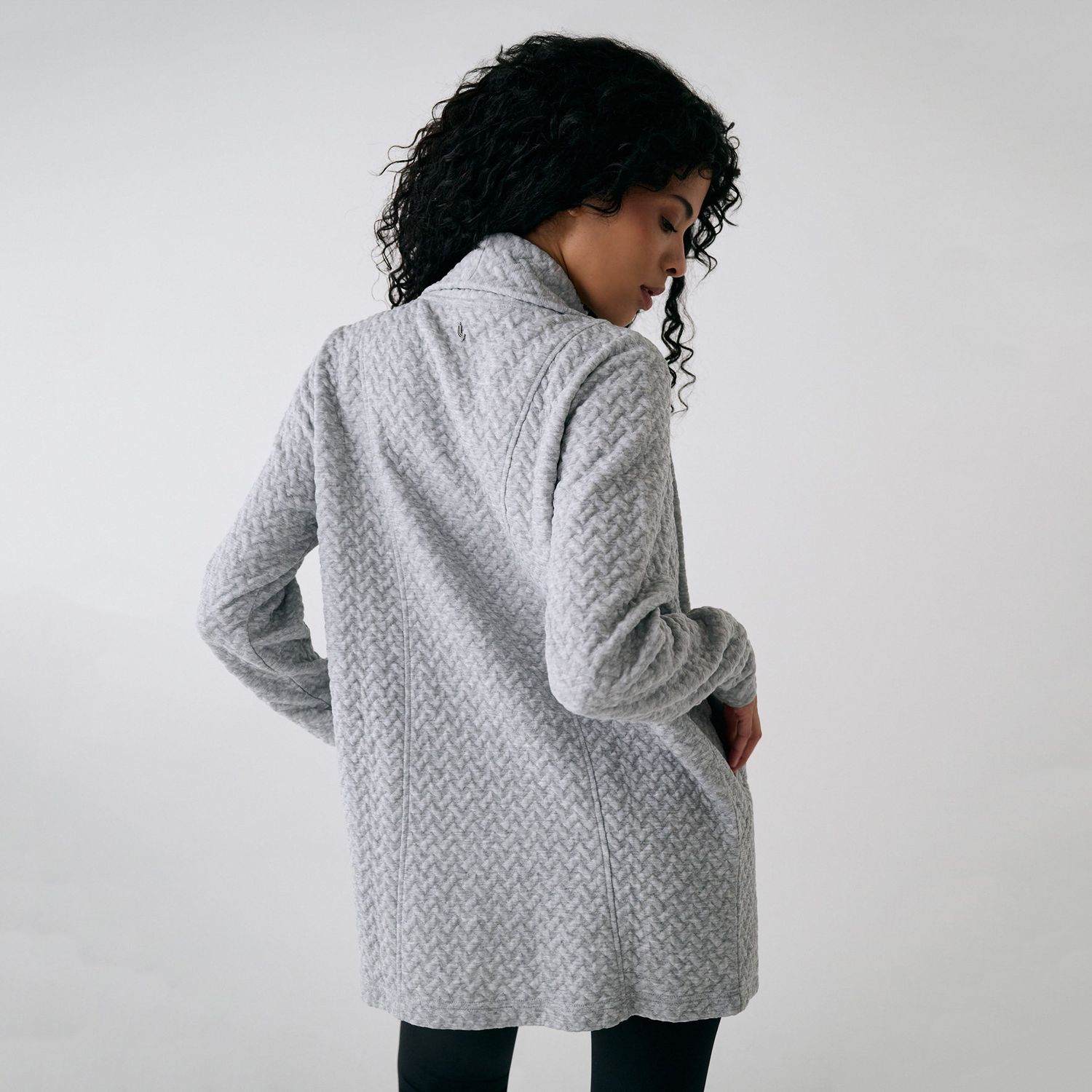 Lole Clover Cardigan - Light Grey Heather