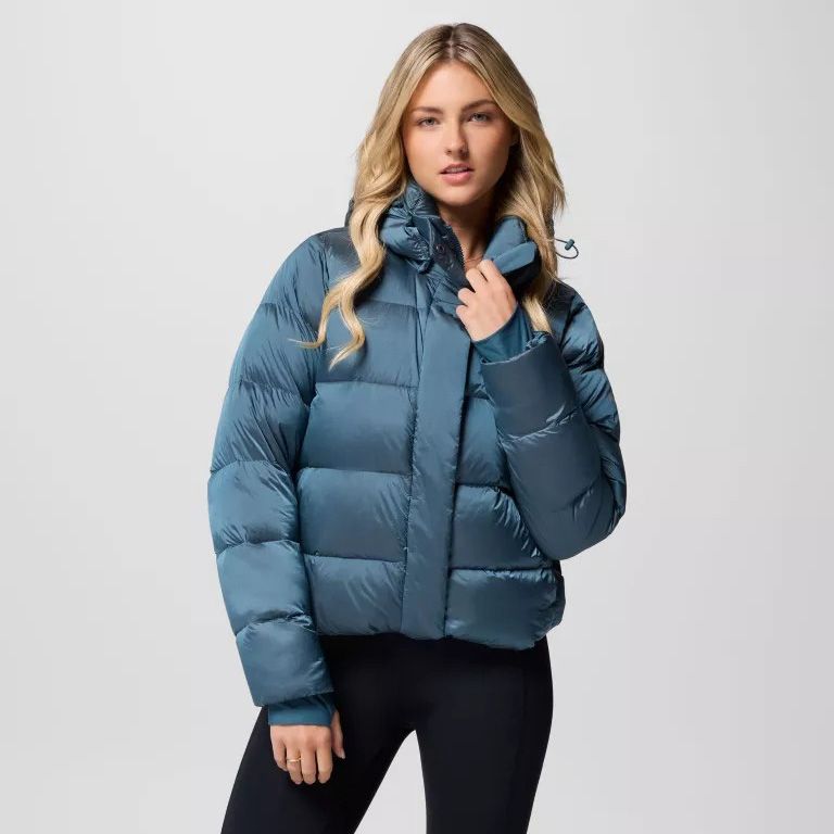 Columbia W Amaze Puff Hooded Jacket Everblue