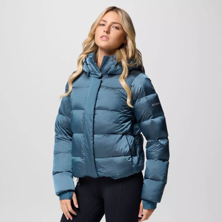 Columbia W Amaze Puff Hooded Jacket Everblue