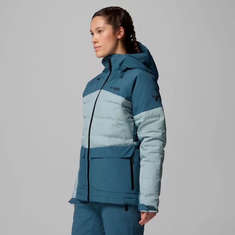 Columbia W Glacier Ridge Down Jacket Everblue