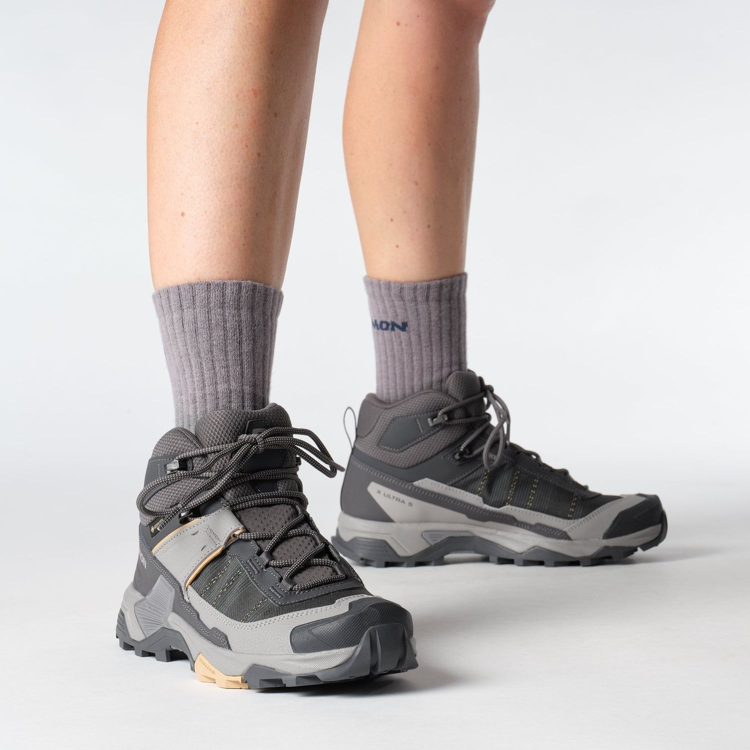 Salomon X Ultra 5 Mid GTX W - Iron/Gull