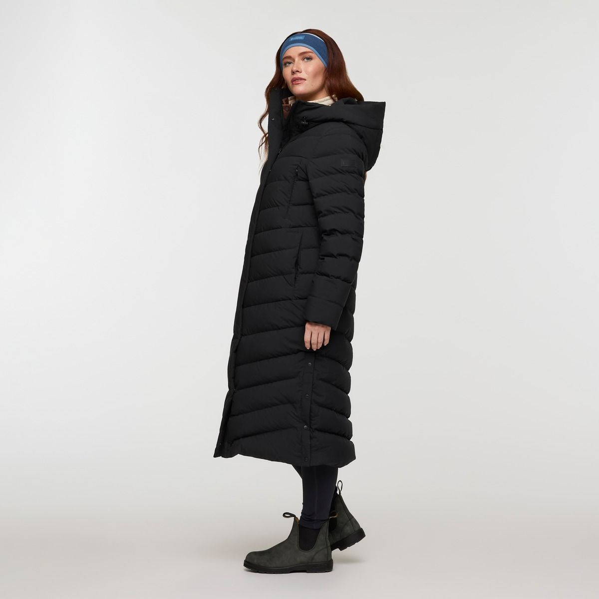 Cotopaxi W Alivio Down Long Parka- BLACK