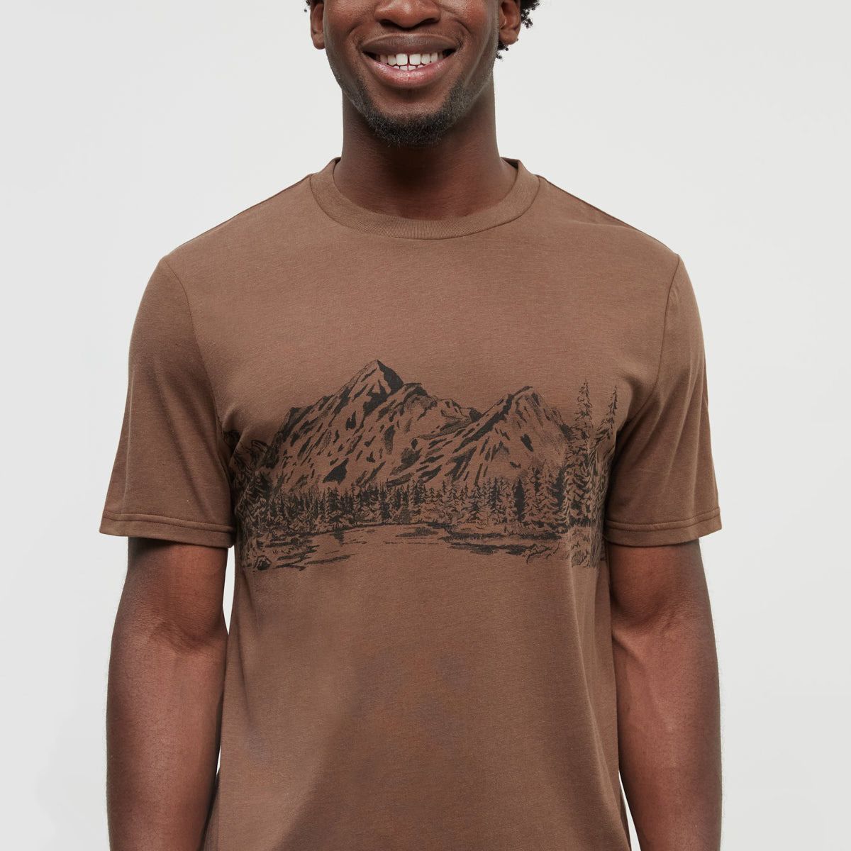 tentree M Mountain Scenic T Clove/Black