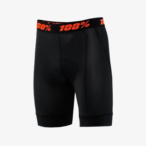 100% Youth Crux Liner Shorts, Baselayer, Black