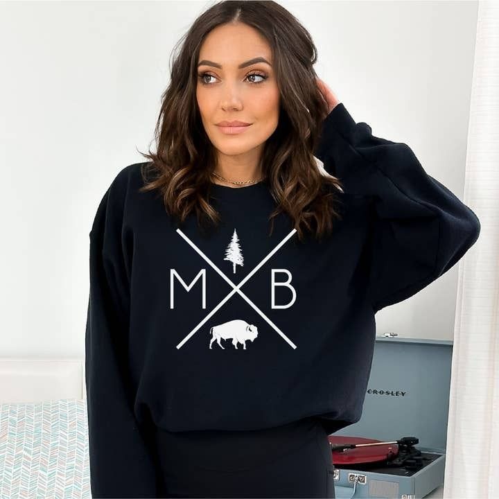 DIYXe MB X Crewneck Sweatshirt BLACK